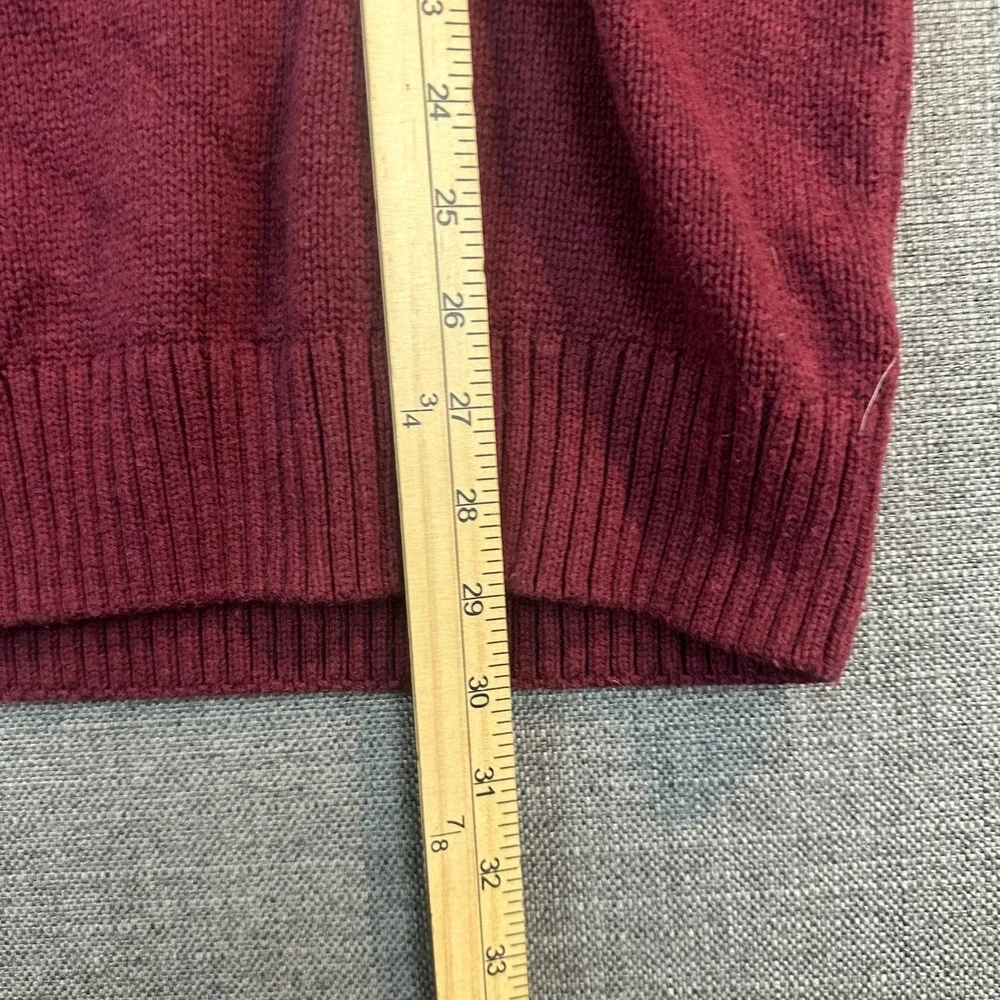 Sonoma Goods For Life XXL Burgundy‎ Knit Half Zip Pullover Sweater